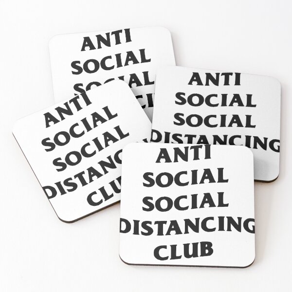 Item preview, Anti Social Social Distancing Club designed and sold by Math Merch Design.