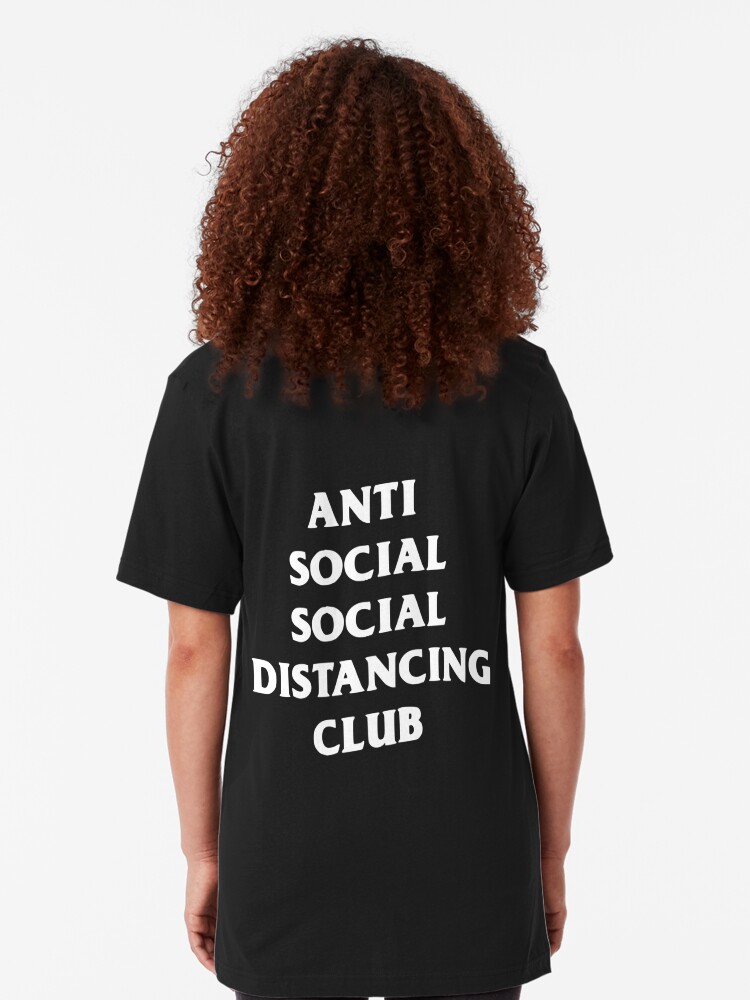 social distancing fitness club t shirt