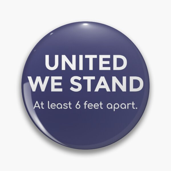 Item preview, Flatten the Curve United We Stand At Least 6 Feet Apart Social Distancing  designed and sold by The Junto Shop.