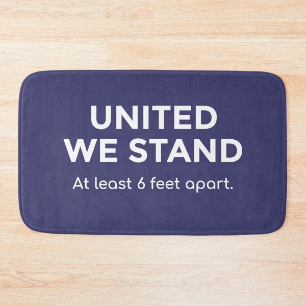 Item preview, Flatten the Curve United We Stand At Least 6 Feet Apart Social Distancing  designed and sold by The Junto Shop.