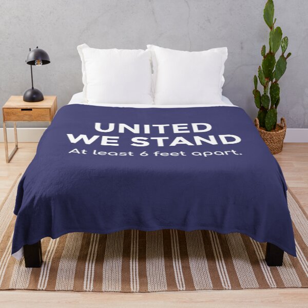 Item preview, Flatten the Curve United We Stand At Least 6 Feet Apart Social Distancing  designed and sold by The Junto Shop.