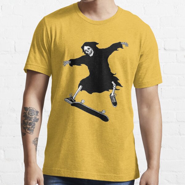 Skeleton Skateboard Ollie Flip' Men's Tall T-Shirt