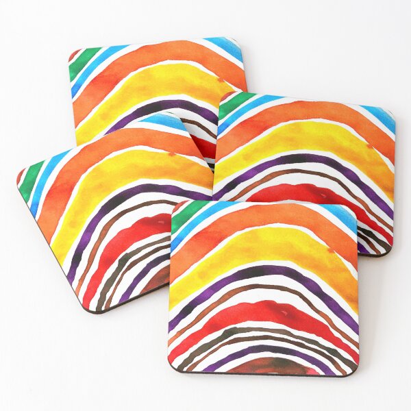 Item preview, FUN RAINBOW WATERCOLOR PAINTING  designed and sold by GIVENGRACE.ART.