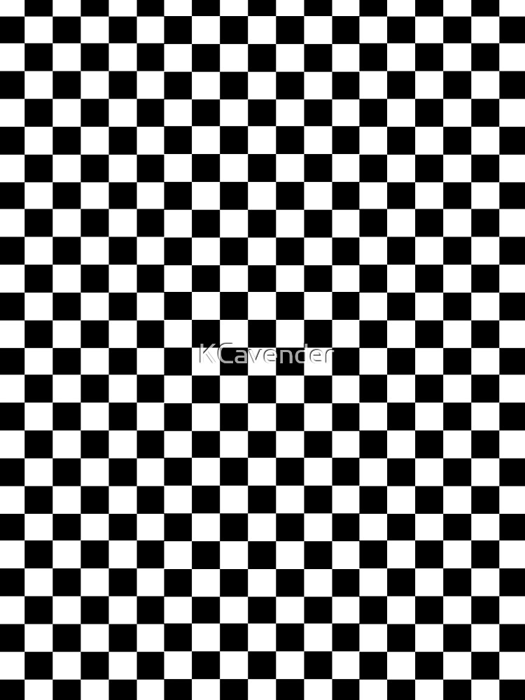 "Black And White Checks" Sleeveless Top by KCavender Redbubble
