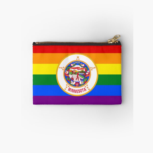 Item preview, Minnesota Flag Gay Pride Rainbow  designed and sold by RBEnt.