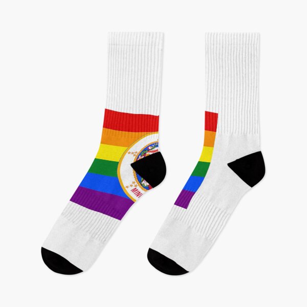 Item preview, Minnesota Flag Gay Pride Rainbow  designed and sold by RBEnt.