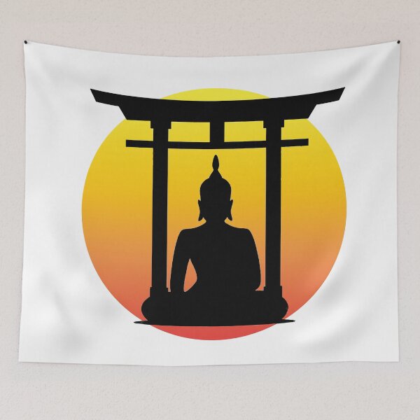 Item preview, Buddha in Torri Temple designed and sold by RuthFurtado.
