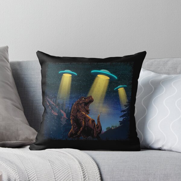 Item preview, Alien UFO T-Rex Abduction Retro Martians Dinosaur designed and sold by MerchK1ng.