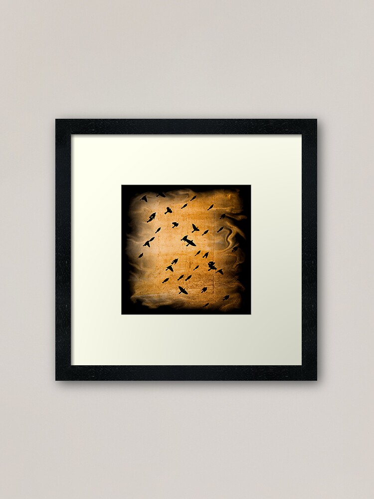Alternate view of Into the light of the dark black night. Framed Art Print