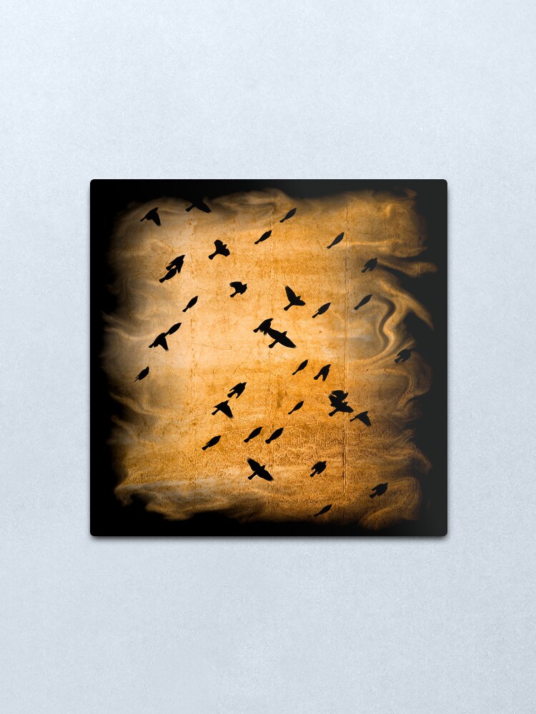 Alternate view of Into the light of the dark black night. Metal Print