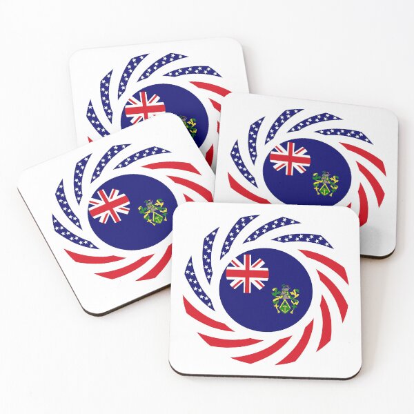 Item preview, Pitcairn Islander American Multinational Patriot Flag Series designed and sold by Carbon-Fibre Media.