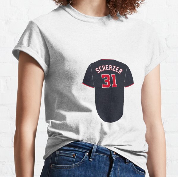 Max Scherzer Texas Baseball Name & Number (Front & Back) V-Neck T-Shirt