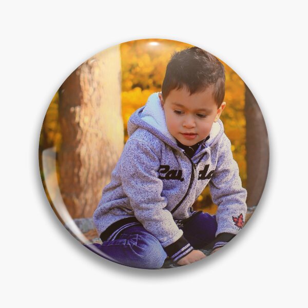 Item preview, Little Boy Playing in the Park in Autumn designed and sold by Yannik Hay.