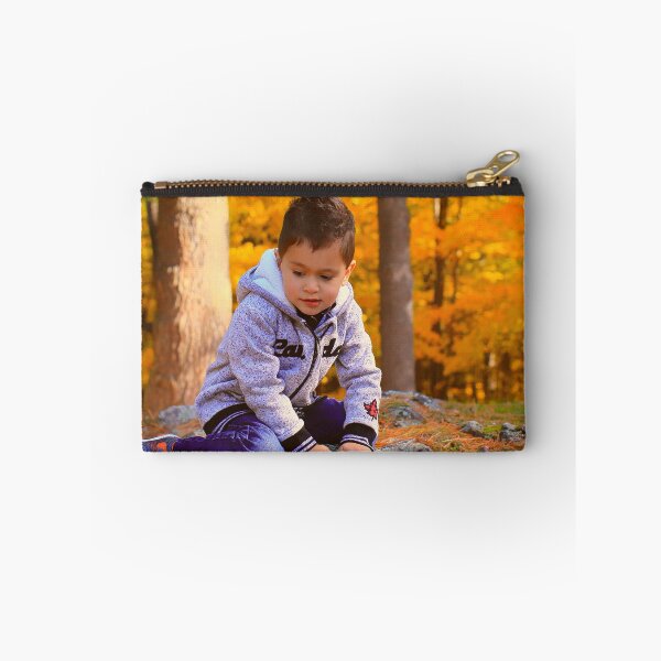 Item preview, Little Boy Playing in the Park in Autumn designed and sold by Yannik Hay.