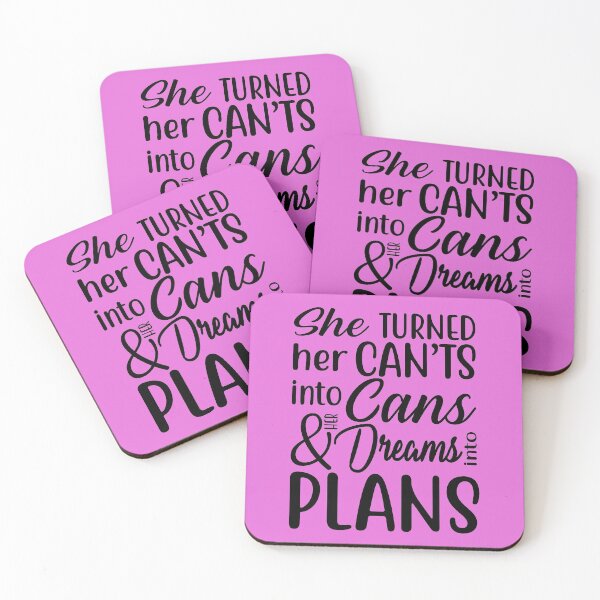 Item preview, She Turned Her Can't Into Cans and Dreams Into Plans designed and sold by IrisAllin.
