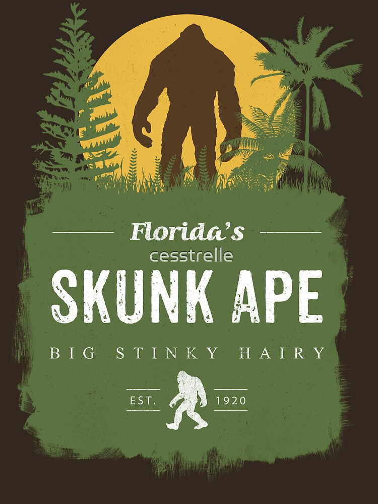 Thumbnail 7 of 7, Essential T-Shirt, Florida&#39;s Skunk Ape designed and sold by cesstrelle.