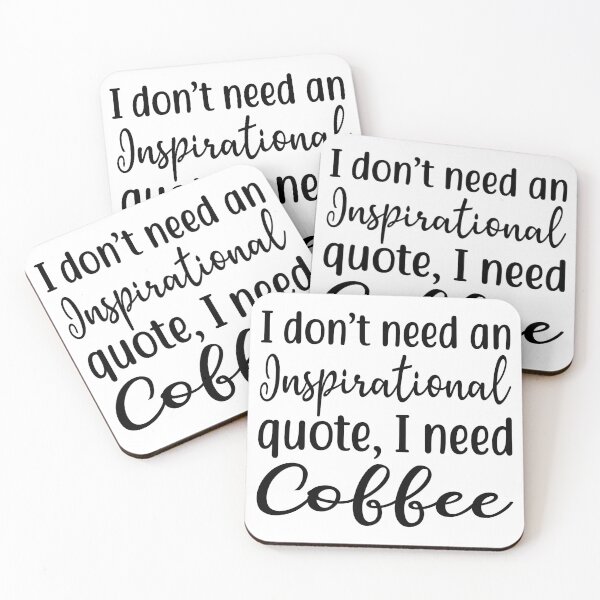 Item preview, Inspiration Quote vs Coffee designed and sold by IrisAllin.