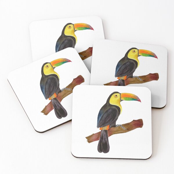 Item preview, Watercolor Tropical Colorful Toco Toucan designed and sold by artichromadsgns.