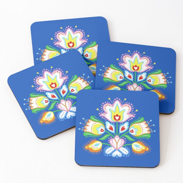 Item preview, Norwegian Folk Art - Flowers designed and sold by Eye on the Blueline.