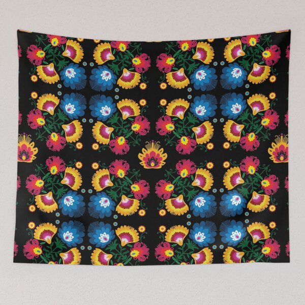 Item preview, Folk Pattern on black designed and sold by FK-UK.