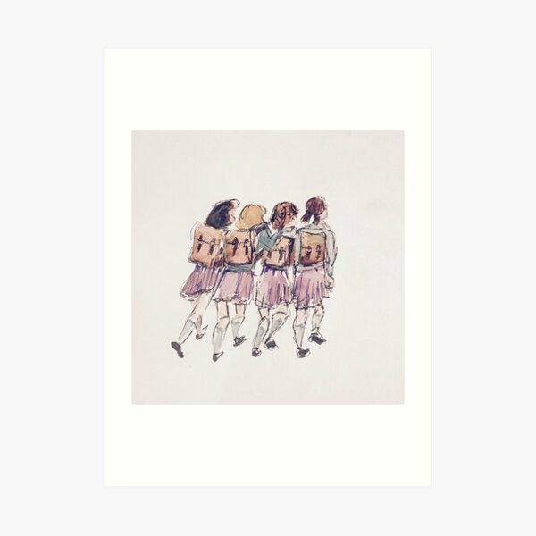School friends Art Print