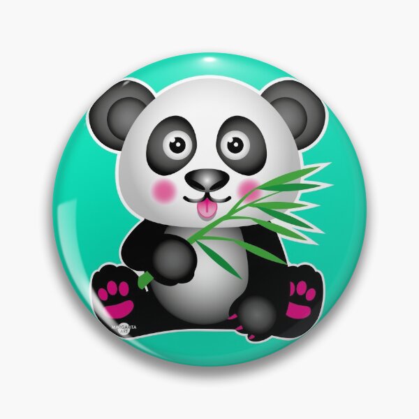 Item preview, 18 Süßer kleiner Baby Panda Bär Pandabär mit Bambus Zunge designed and sold by Margarita-Art.