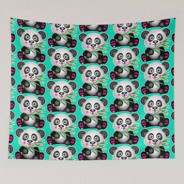 Item preview, 18 Süßer kleiner Baby Panda Bär Pandabär mit Bambus Zunge designed and sold by Margarita-Art.