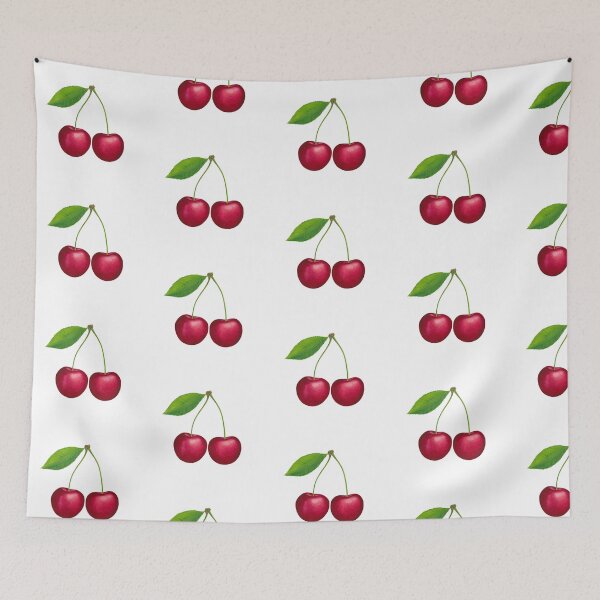 Item preview, Watercolour Cherries, Cherry, Red Berries, Kitchen Wall Art, Cherries Gift Fruit Print, sweet cherry designed and sold by WhileIWonder.