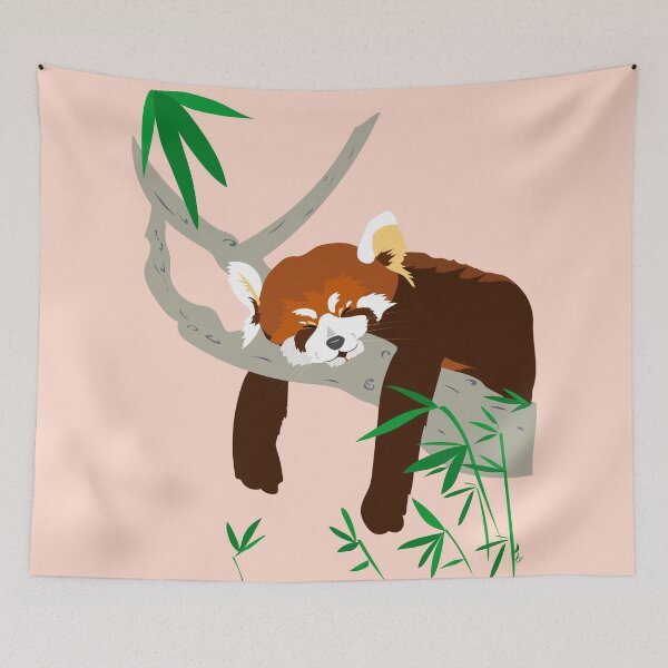 Item preview, Snoozing Red Panda designed and sold by Louise Harding.