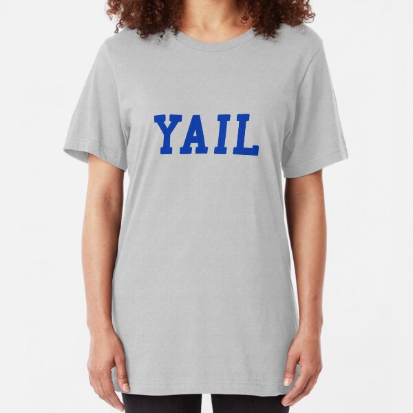 YAIL (blue letters) Slim Fit T-Shirt