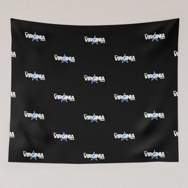 Item preview, West Virginia - America including Blue Star Background designed and sold by agsduy.
