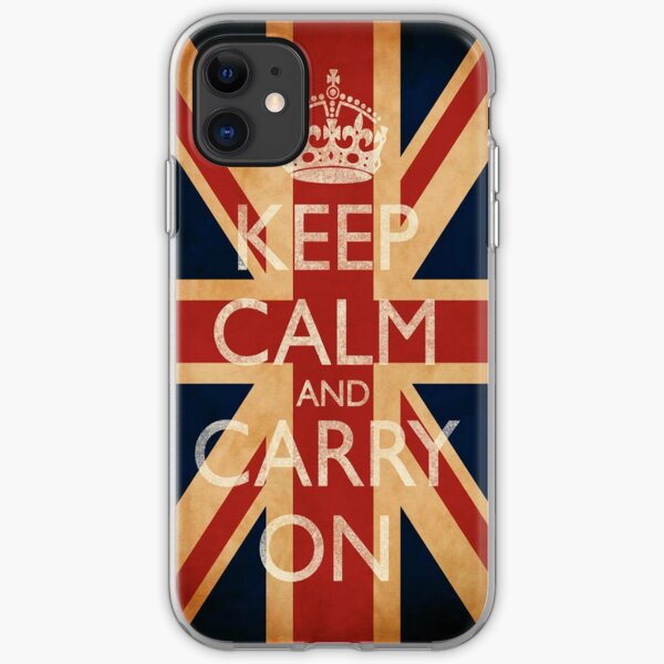 Keep Calm And Carry On. iPhone Soft Case