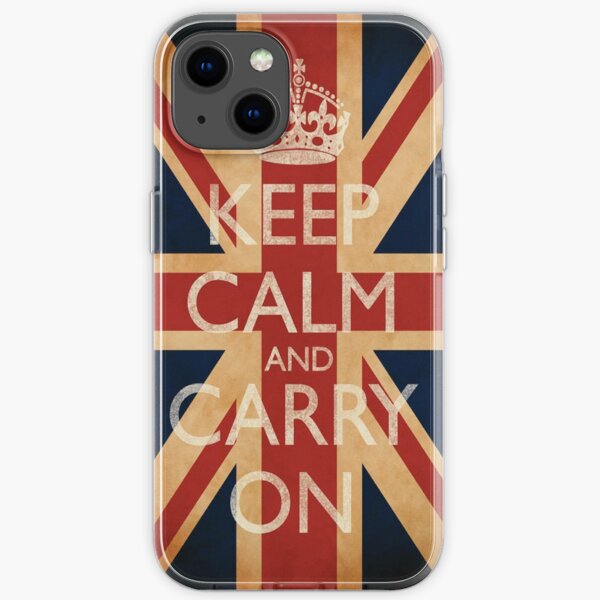 Keep Calm And Carry On. iPhone Soft Case