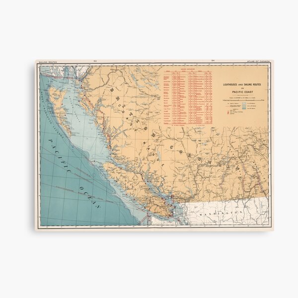 Item preview, Lighthouses and Sailing Routes of British Columbia designed and sold by BravuraMedia.