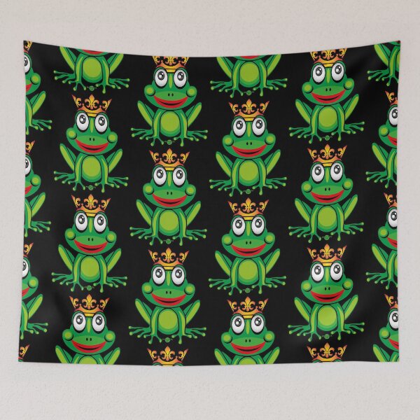 Item preview, 13 Süßer kleiner Frosch mit goldener Krone Prinz König Froschkönig designed and sold by Margarita-Art.