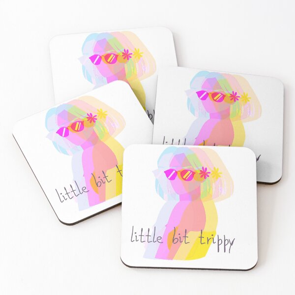 Aperçu de l'œuvre Little Bit Trippy Multicolor créée et vendue par LamamaDesigns.
