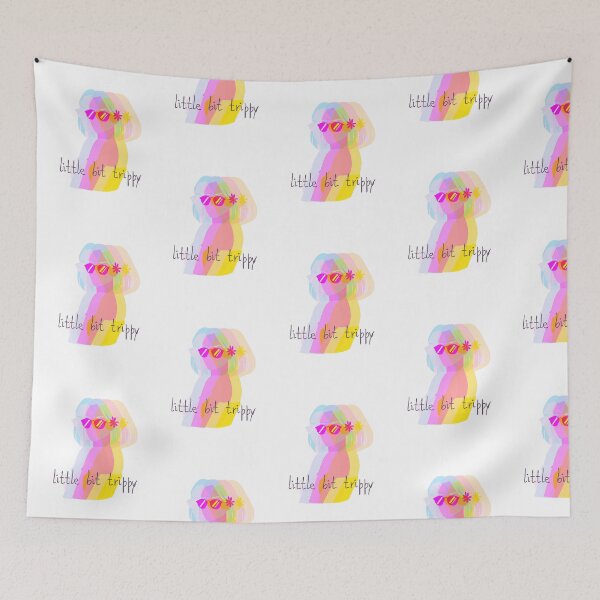 Aperçu de l'œuvre Little Bit Trippy Multicolor créée et vendue par LamamaDesigns.