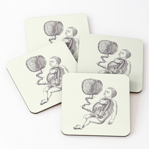 Item preview, Baby and Placenta - Gut Diagram - Anatomy Print 2 designed and sold by VAposters.