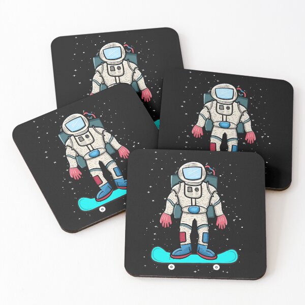 Item preview, Astronaut with Skateboard Space Sports Galaxy designed and sold by Músico Ilustre.