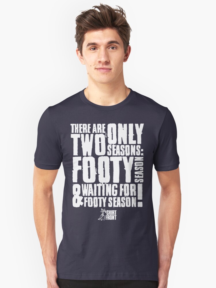 Alternate view of Two Seasons: White on Navy Slim Fit T-Shirt