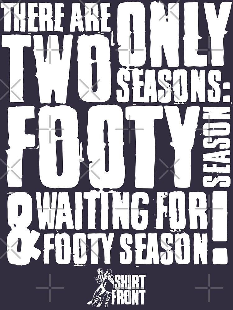 Two Seasons: White on Navy by shirtfront-co