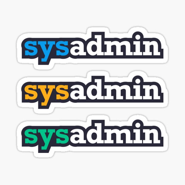 SysAdmin Combo Pack Sticker