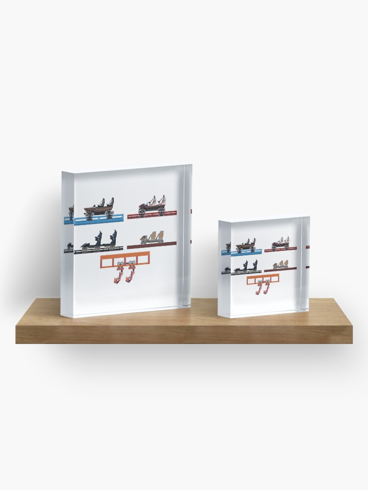 Alternate view of Energylandia Coaster Cars 2020 Acrylic Block