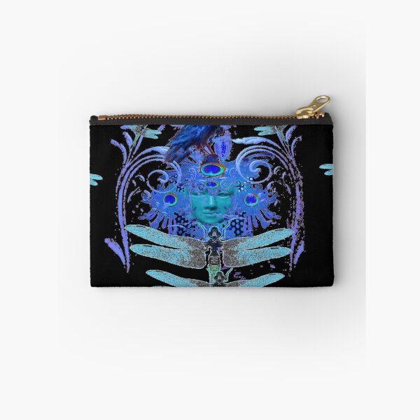 Item preview, MODERN DRAGONFLY BLUE-BLACK FANTASY ART designed and sold by sharlesart.