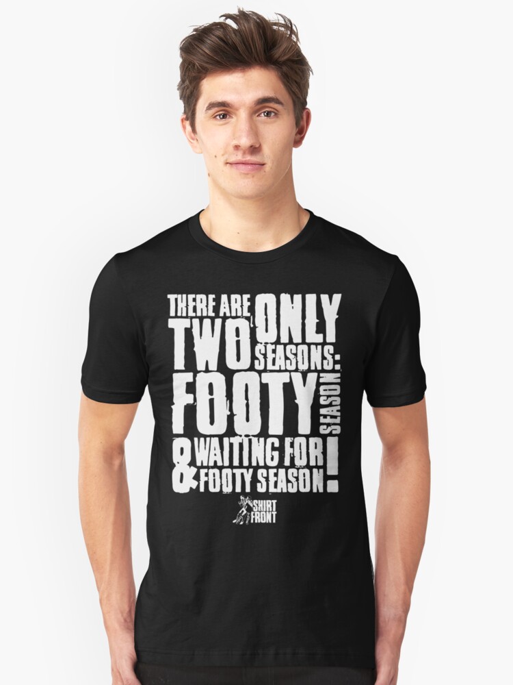 Alternate view of Two Seasons: White on Black Slim Fit T-Shirt