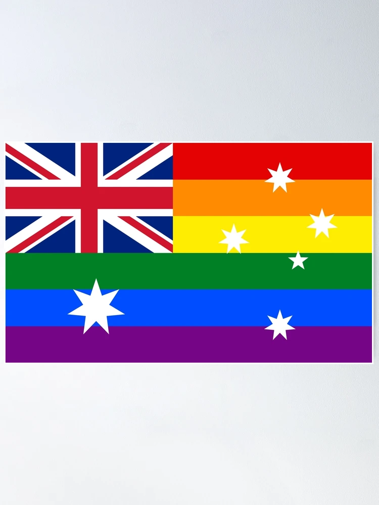 Australia Gay Pride Rainbow Flag  Poster for Sale by RBEnt