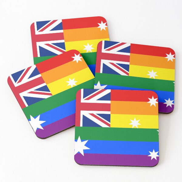 Item preview, Australia Gay Pride Rainbow Flag  designed and sold by RBEnt.