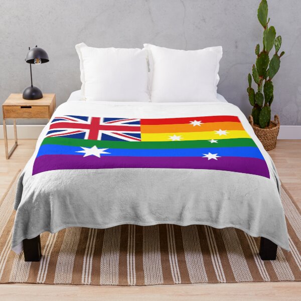 Item preview, Australia Gay Pride Rainbow Flag designed and sold by RBEnt.