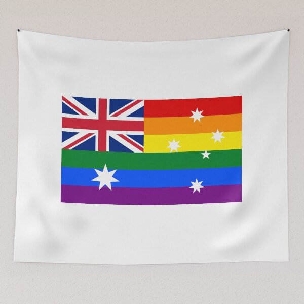 Item preview, Australia Gay Pride Rainbow Flag  designed and sold by RBEnt.