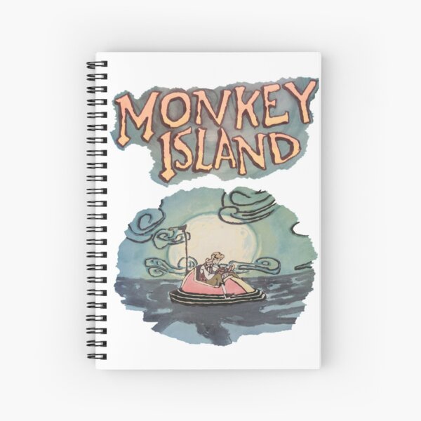 Guybrush Threepwood lost at sea Spiral Notebook